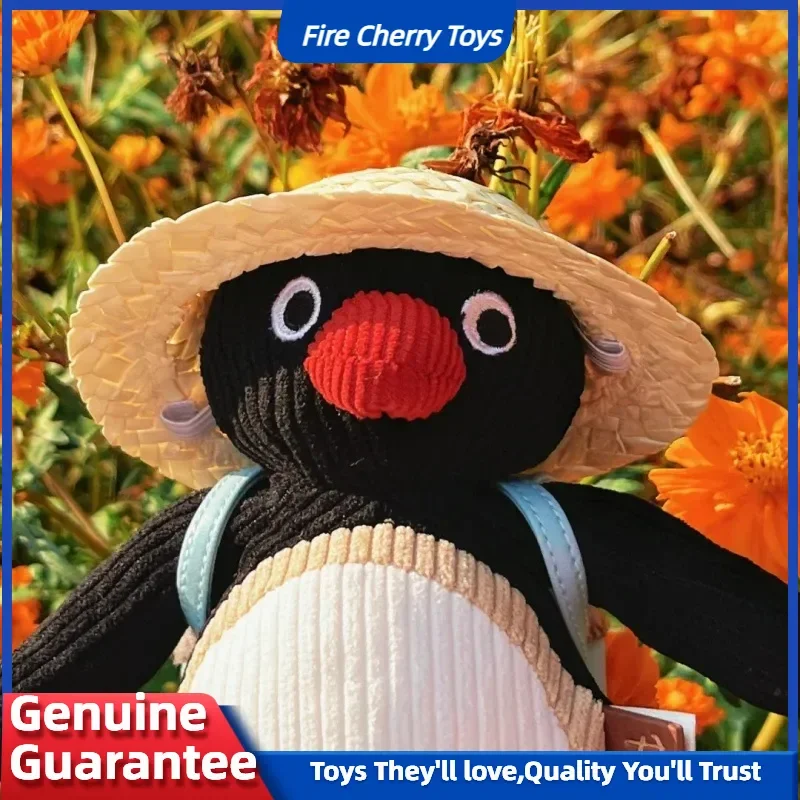 

New Pingu 45th Anniversary Retro Lovely Plush Keychain Vintage Style Penguin Doll Kid Kawaii Backpack Charm Birthday Girl Gift