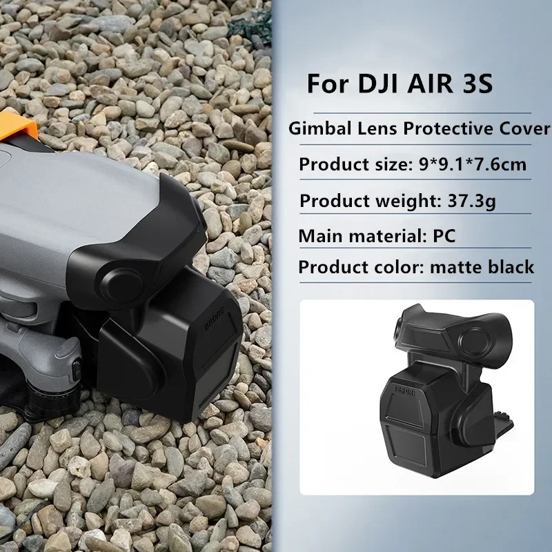 For DJI Air 3s Gimbal Lens Protection Cover Dustproof Anti-collision Cover Drone Accessories