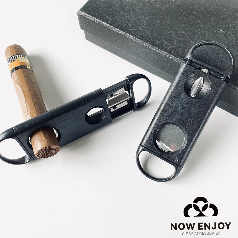 

1PCS Portable Stainless Steel Double-edged Cigar Scissors Stainless Steel Cigarette Clipper Metal Cigar Pliers Cutter