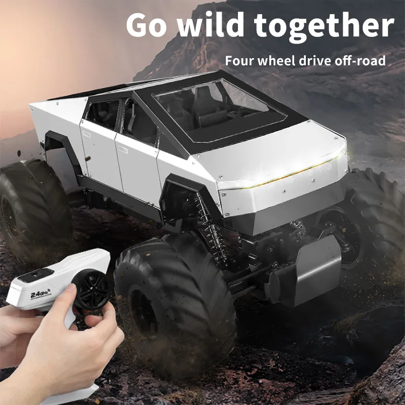 1:8 Alloy Off-road Remote Control Car, Super Large Four-wheel Drive Charging Big-foot Climbing Car, Simulated Sound Effects