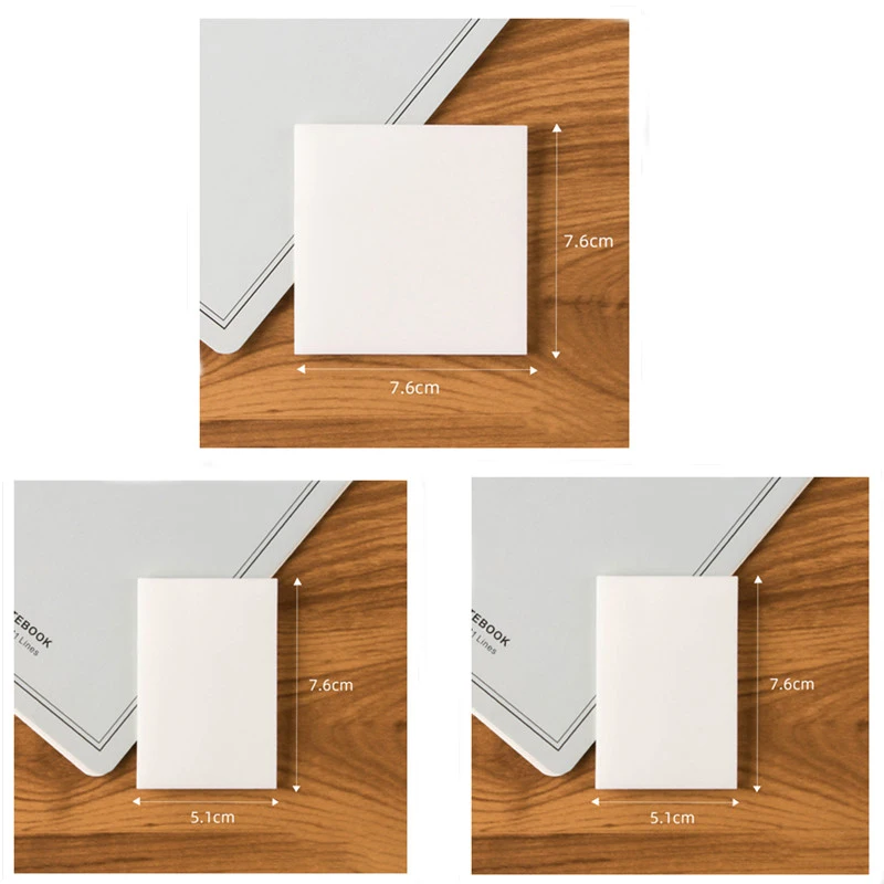 

Creative PET Transparent Sticky Notes Waterproof Self Adhesive Pads For School Office Planner Diary Student Teacher Stationery S