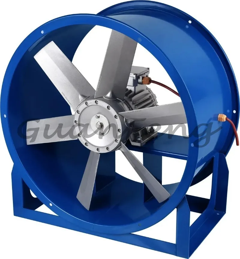 1000mm 5.5kw 8 blades industrial axial fan for drying kiln,painting workshop and warehouse