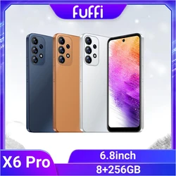 FUFFI-X6 Pro,Smartphone Android,6.8 inch,8+256GB ROM,Mobile phones 6800mah Battery,Dual SIM,Google Play Store Cell phones