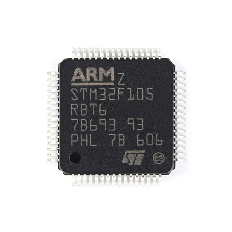 STM32F105 100% oryginalny STM32F105R8T6 STM32F105RBT6 STM32F105RCT6 LQFP-64 mikrokontrolery ARM Cortex MCU