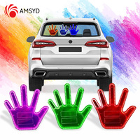 Colorful Car LED Illuminated Men Gesture Light Hands Up Finger Lamp With Remote Control Exterior Funny Decoration Accessories