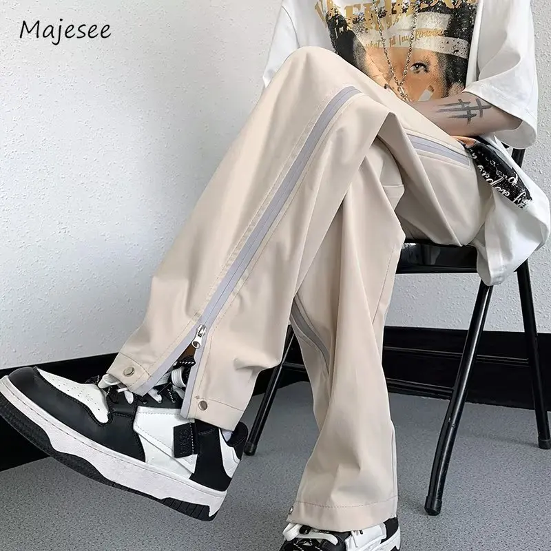 Sporty Pants Men Summer Fashion Basic All-match Daily Soft Hot Sales Joggers Pantalones Teens Streetwear Straight Trousers Retro