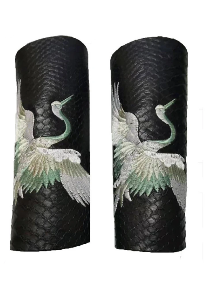 Antigo Hanfu Bracer masculino, Dinastia Ming Cosplay Acessórios, Roupa Tradicional Chinesa, Suportes Espadachim