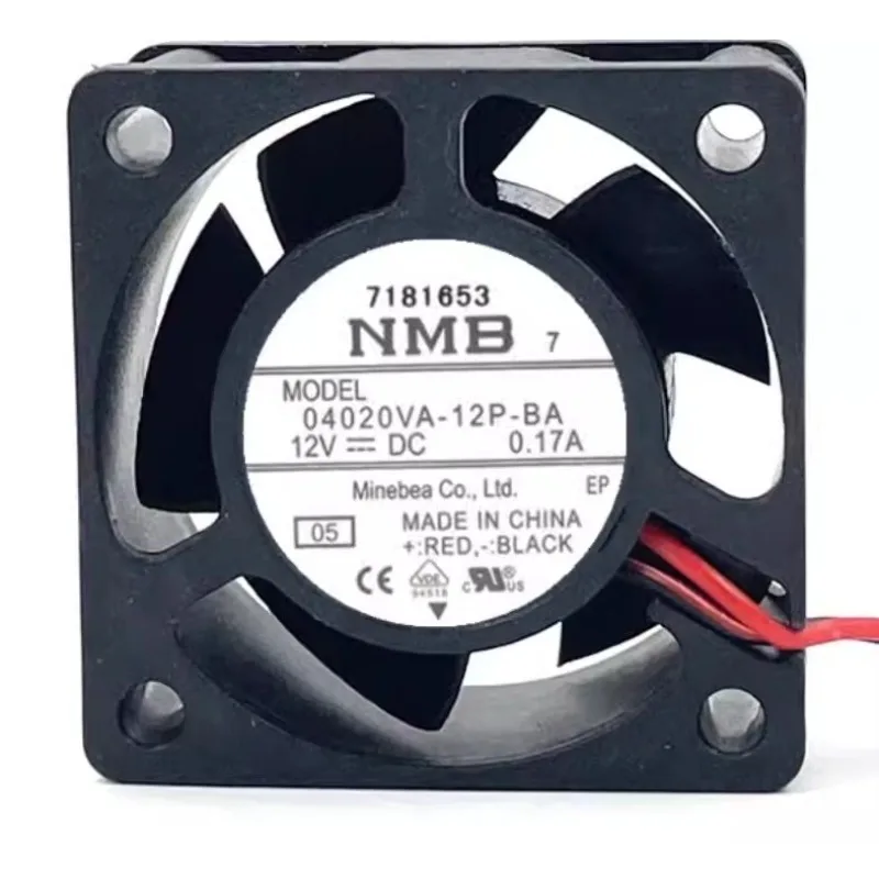 New CPU Fan NMB 04020VA-12P-BA 12V 0.17A 4020 4cm Industrial Control Machine Tool Cooling Fan