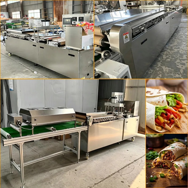 Auto Arabian Flatbread Processing Device Commercial Pita Tortilla Maker For Food Factory Use