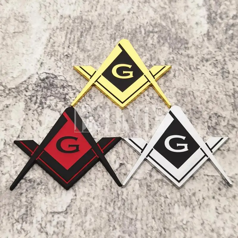 

Car Styling New 3D Mason Freemasons Fraternity Metal Chrome Zinc Alloy Adhesive Emblem Decorative Badge Sticker Auto Accessory