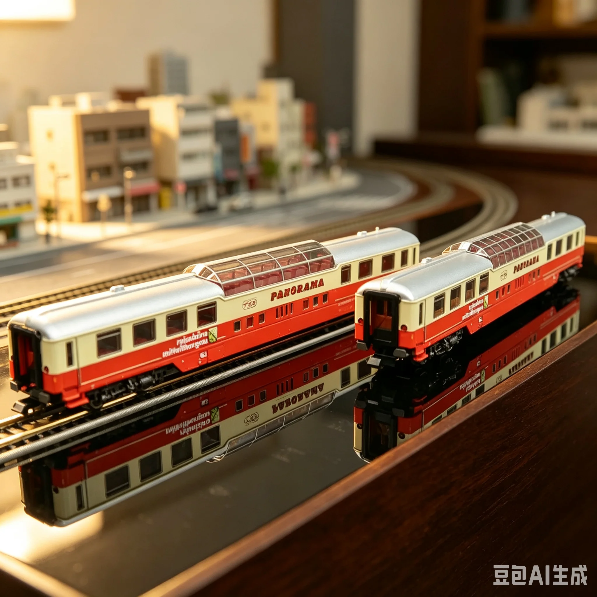N-type 1/160 Toy Train Set 18712 TEE Observation Car Two-car Set DB Fourth Generation Train Model Boys Gift