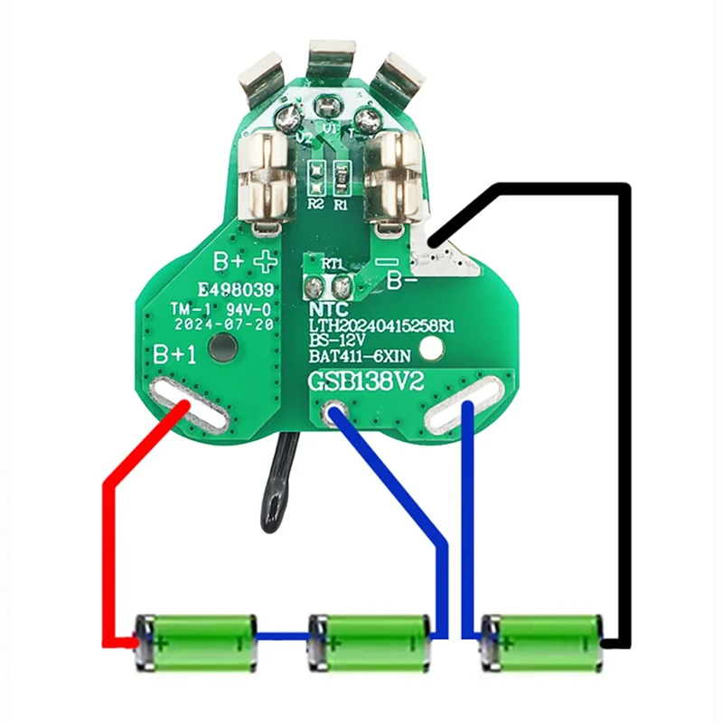 

ABKJ-BAT411 Li- Battery Plastic Case Box PCB Charging Protection Circuit Board For 10.8V 12V BAT412A BAT413A BAT420