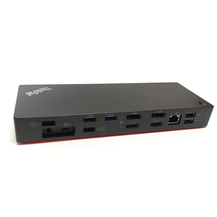 ThinkPad Thunderbolt 3 Dock Gen 2, stasiun Dok stasiun kerja Dock Dock With dengan adaptor AC kabel Thunderbolt