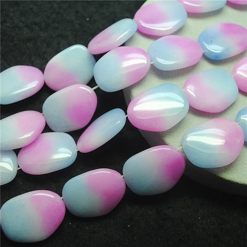 

1 нить натуральный фиолетовый нефритовый камень, двойные цвета, размер 23X30 мм, 28X35 мм, свободные бусины, фурнитура для ювелирных изделий своими руками, хорошее качество, ЛУЧШИЕ ВЫБОРЫ