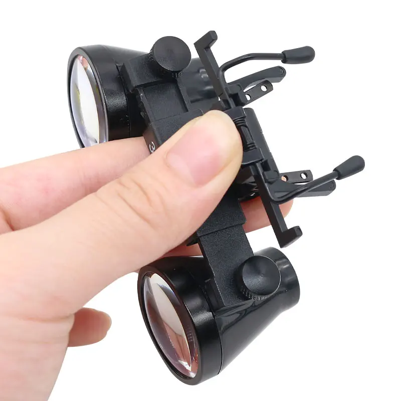 Dental Binocular Magnifying Glass with Mount Clip 3.5X 2.5X Optical Magnifier 320-420mm Dental Loupes Wide Field of View