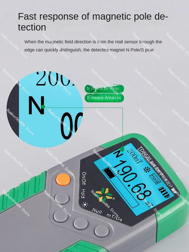 Meter Magnetic Field Tester Magnetic Detector Td8620 Magnetic Field Magnetizer Handheld Fluxmeter