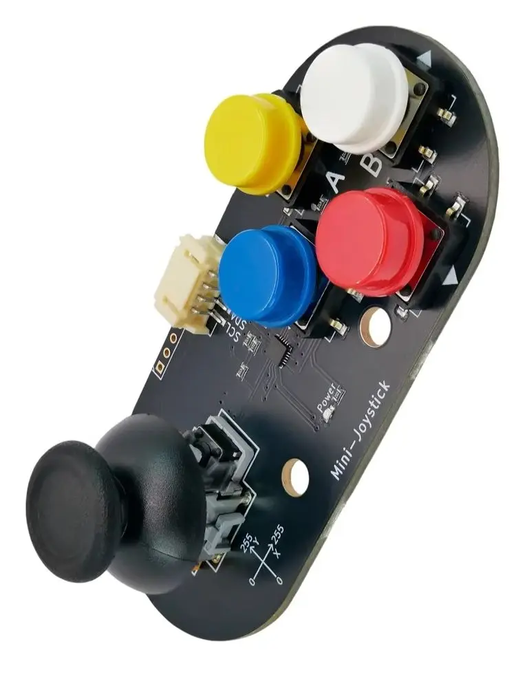 Moduł Mini-Joystick z interfejsem I2C, 5 przycisków + analogowy joystick z osią X/Y dla Arduino ESP32 micro:bit — zdjęcie produktu 7