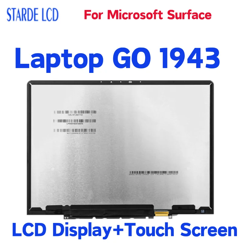 

12.4 " Original For Microsoft Surface Laptop GO 1943 LCD Display Touch Screen Digitizer For Laptop GO Repair Parts Replacement