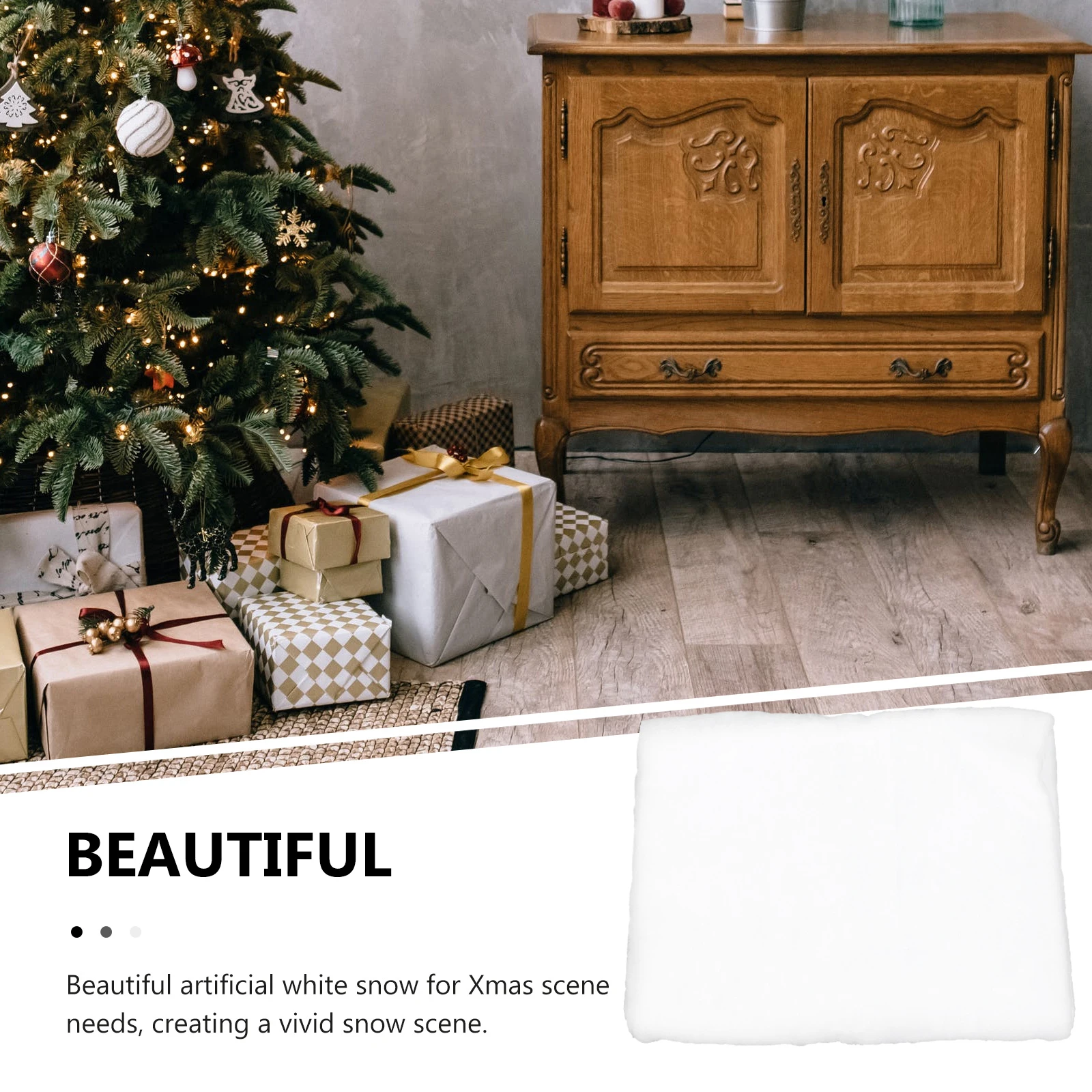 

1Pcs Thickened Artificial Cotton Snow Carpet Christmas Snow Decor Xmas Scene Winter Party Decoration Prop Xmas Floor Decor