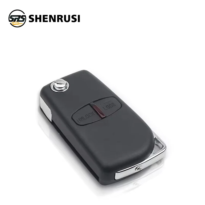 SHENRUSI Modified Flip Remote Key Shell Case 2/3 Buttons For Mitsubishi Lancer EX Evolution Grandis Outlander Right/Left Blade