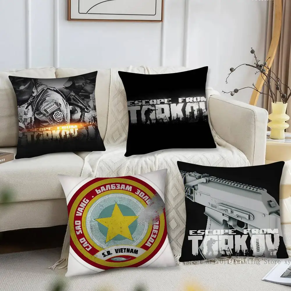1pc Golden Star Escape From Tarkov Pillow Case Fashion Square Pillowcase Bedroom Sofa Room Ins Decoration Leisure