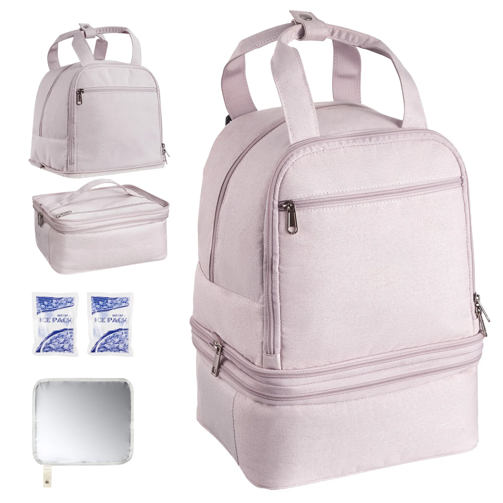 

SucceBuy Breast Pump Backpack Portable Breast Feeding Carrying Case Fits S1/S2 Pumping Accessories for Work Travel & Family Use