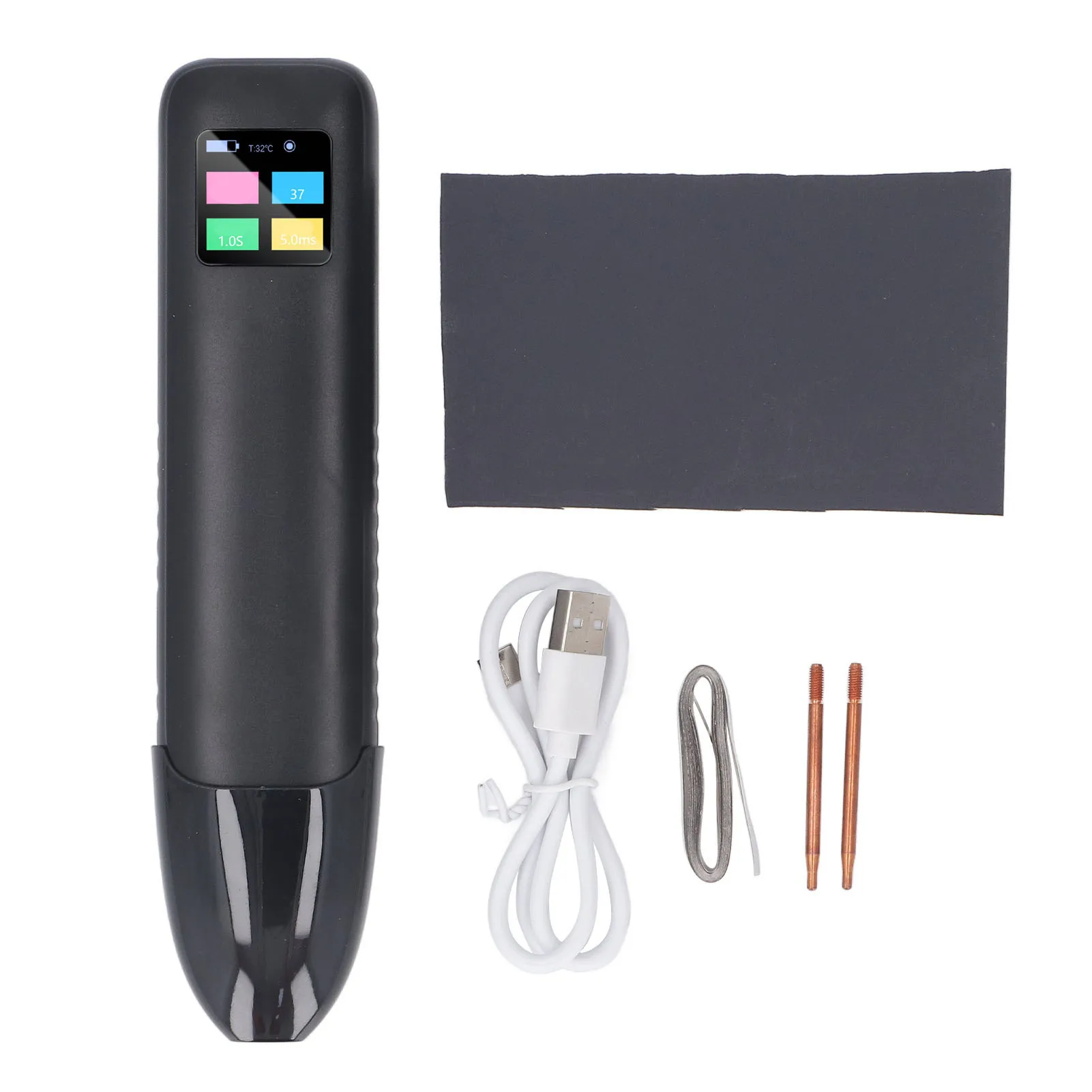 

Portable Spot Welding Machine 3000mAh Lithium Cell Ni Sheet Spot Welder Strong Dual Pulse 99 Gears Power for Electronic Repair