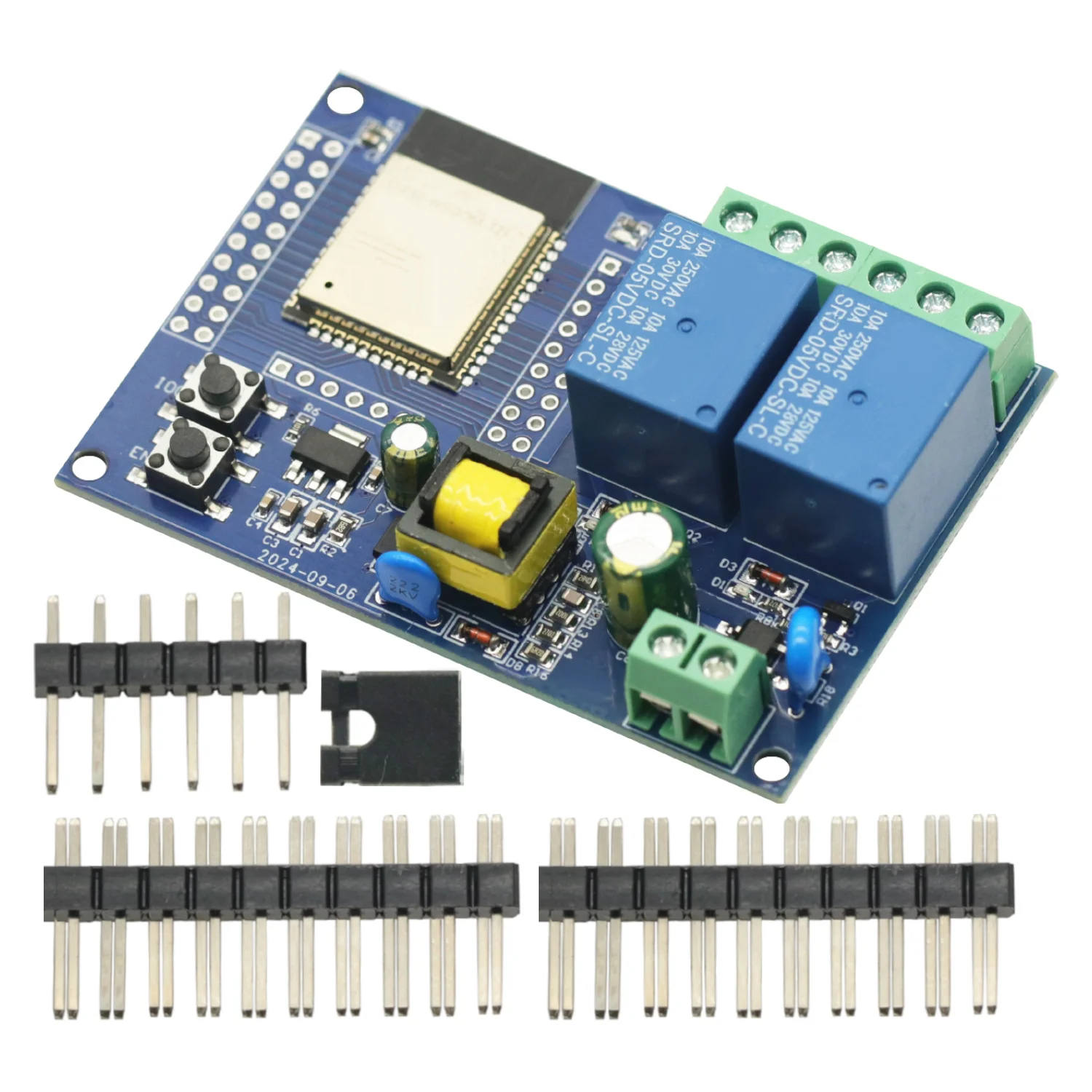 Carte de développement secondaire pour Ardu37, alimentation AC 220V, ESP32, Wi-Fi, Bluetooth, module 2 canaux