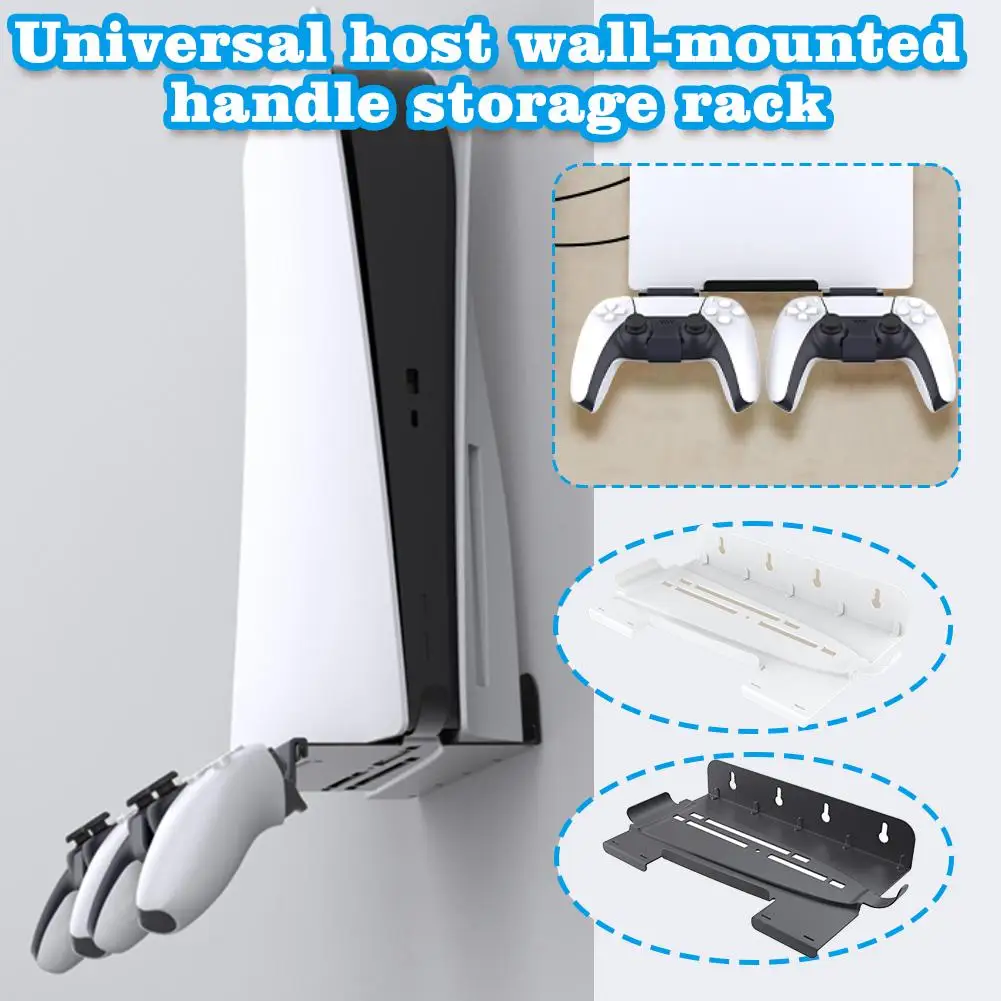 Game Console Wall Bracket Applicable To PS5/Pro/slim Wall-mounted Console Rack Universal Installation Tools Storage With Ha X7I3