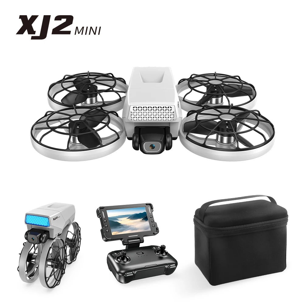 XJ2 Mini Drone 8K HD Camera, Foldable Brushless RC Quadcopter, Remote Control Toy for Kids Teens Beginners Gift Drone