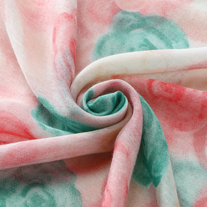 Luxury Brand Women Beach Scarf Georgette Silk Shawls Scarf Lady Soft Wrap Pashmina Stole Bufandas Muslim Hijab Sunscreen Wraps view 5