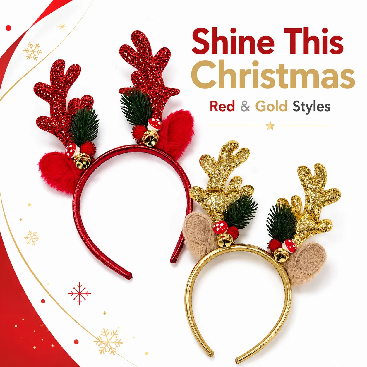 عصابة رأس بتصميم رأس الرنة مع  - مراجعة Reindeer Antlers Headband وسعره
