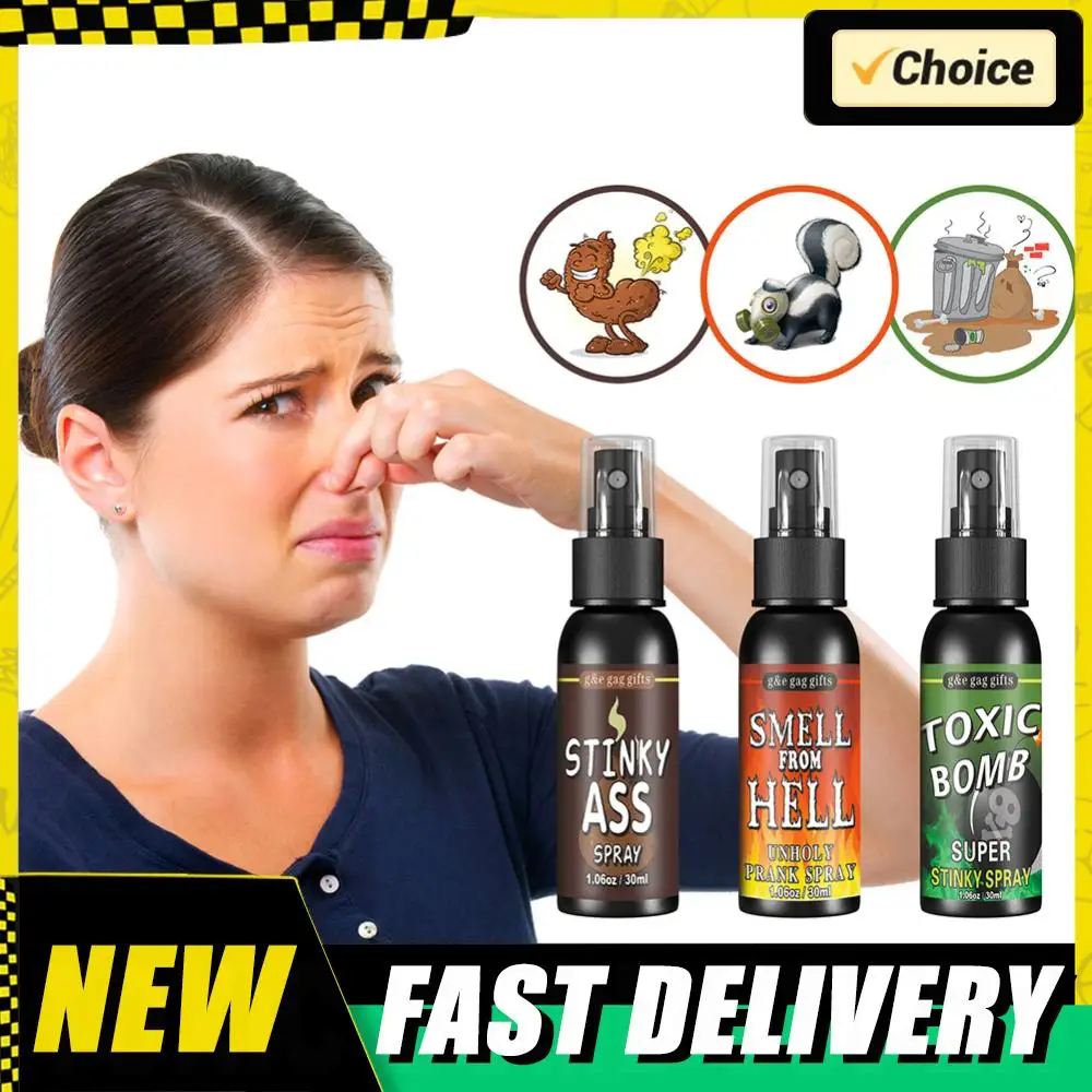 

30 мл спрей для пердежа, товары для вечеринок, пластиковый спрей, пенька для взрослых и детей, ужасный спрей для пердежа, нетоксичный, забавные игрушки на Хэллоуин