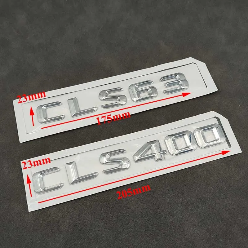 3D ABS Car Rear Trunk Emblem Badge Letters Sticker For Mercedes AMG CLS 63 260 320 400 450 600 4MATIC C219 C218 W218 Accessories - Image 3