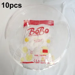 10 peças 8/10/12/16/18/20/24/polegadas balão bobo transparente balão bolha transparente para decoração de festa de aniversário de casamento