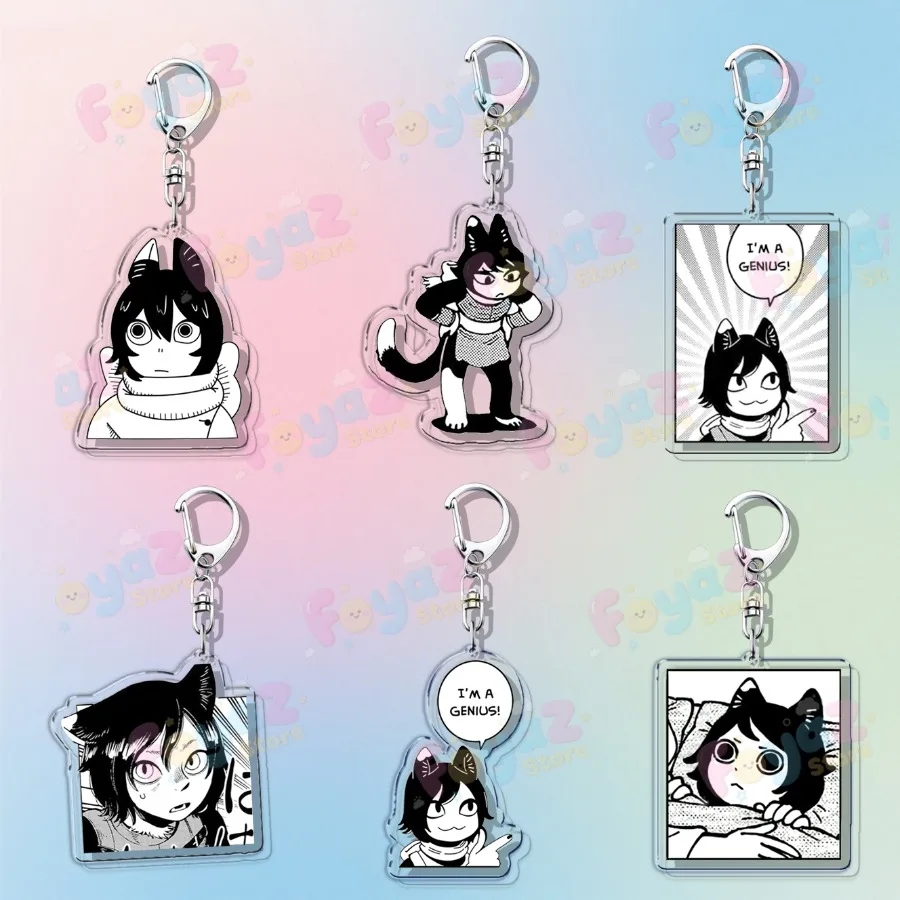 Cute Cartoon Izutsumi Keychain Accessories Bag Charms Dungeon Meshii Cat Anime Manga Keyrings Jewelry Fans Freinds Gift