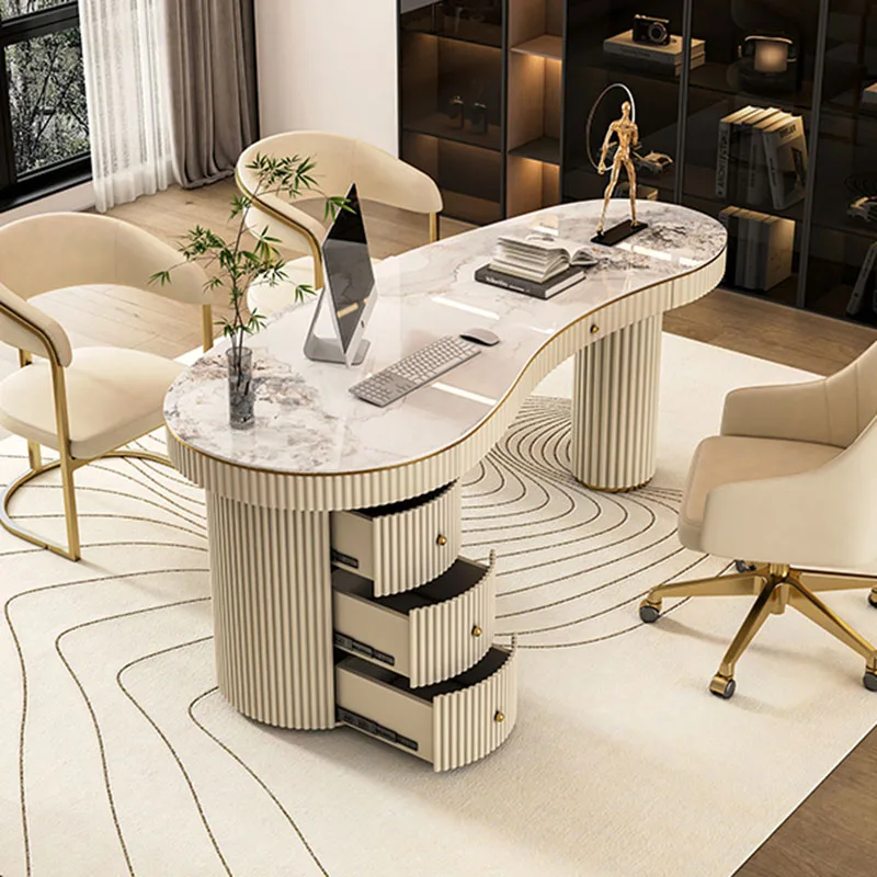 

Motion Desk Office Table Economic Desks Home Auxiliary Computer Offices Modern White Furniture Tables Work Bureaux Room Luxury