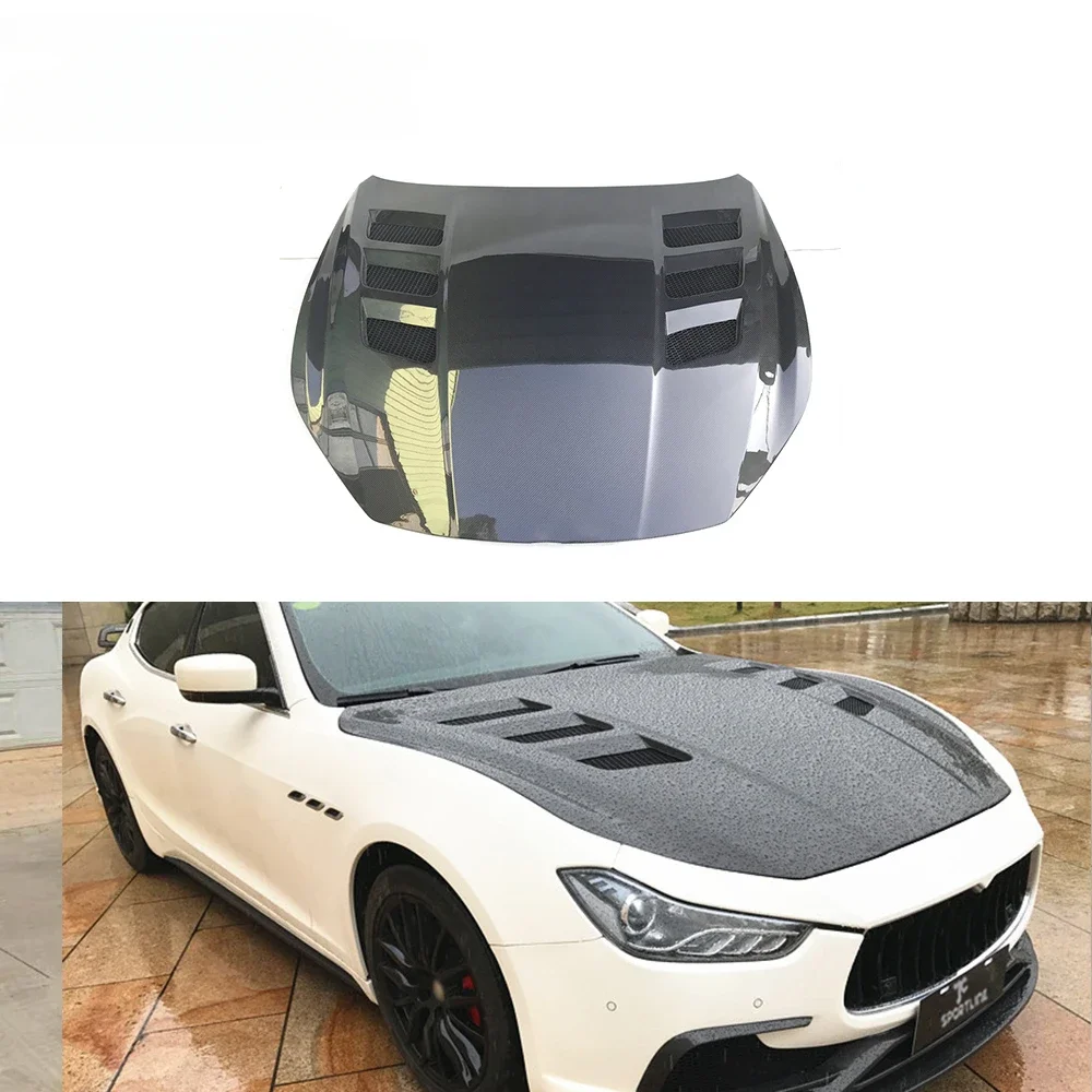 Auto Carbon Fiber Engine Hood for Maserati Ghibli S Q4 Sedan 4-Door 2014-2020custom