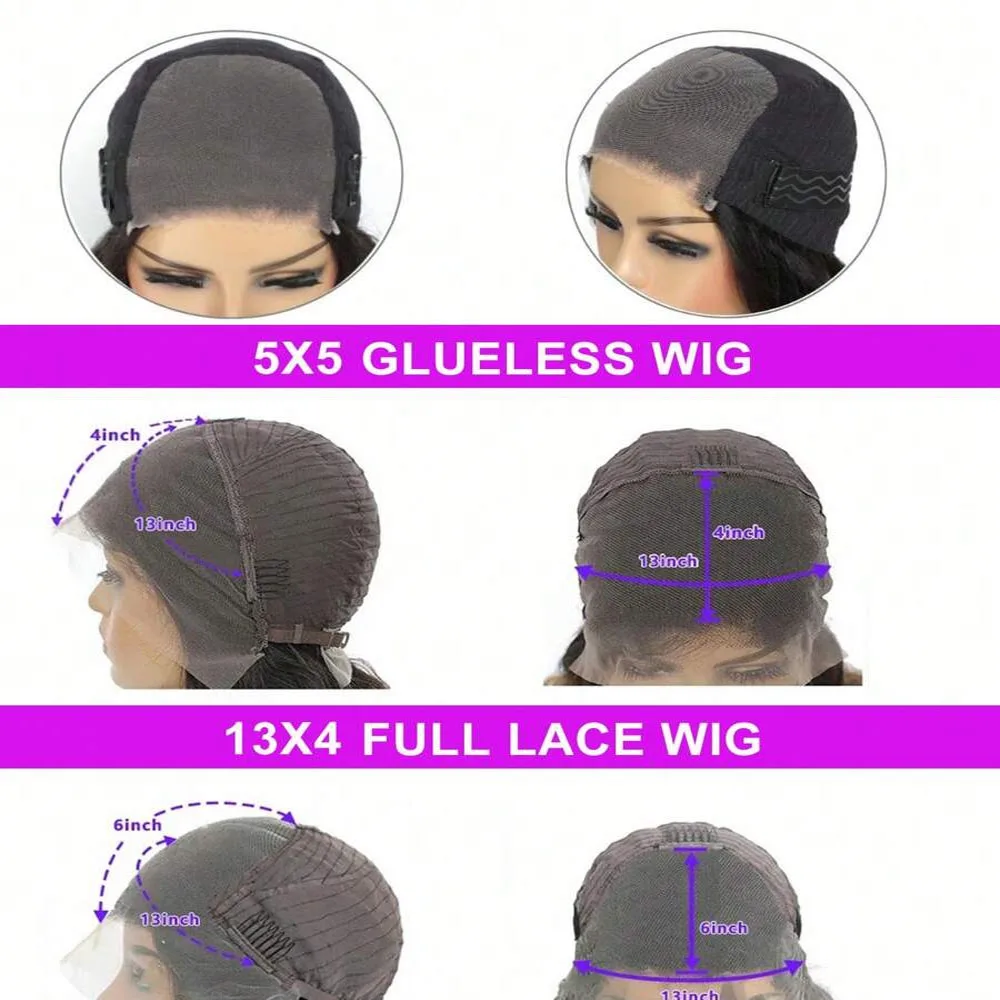 250 Density Water Wave 13x4 HD Lace Front Human Hair Wigs 360 Pre Plucked 13x6 13x4 5x5 Curly Lace Frontal Wigs For Women image 6
