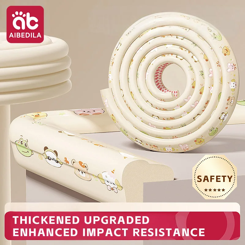 Child Bumper Strips Cute Cartoon Baby Designs Corner Edge Protective Bumper Baby Safety Corner Protector Furniture Corners Strip
