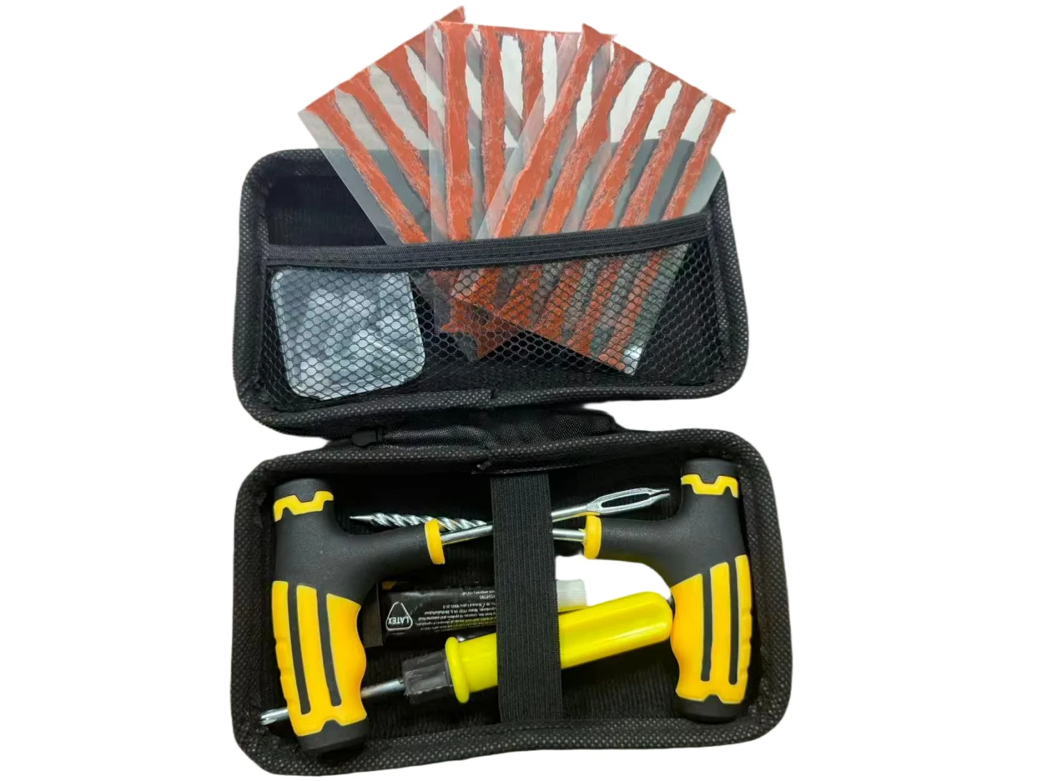 

Инструмент для ремонта автомобильных шин, комплект для ремонта шин с футляром для хранения из ЭВА, комплект для ремонта проколов шин, портативные автомобильные аксессуары, набор домашних заплат