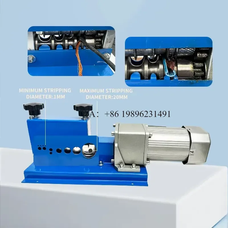Wmwmnu for Lansing 20-30M Min Efficient Automatic Wire Stripper Thickened Base Wire Gauge Range 1-20mm