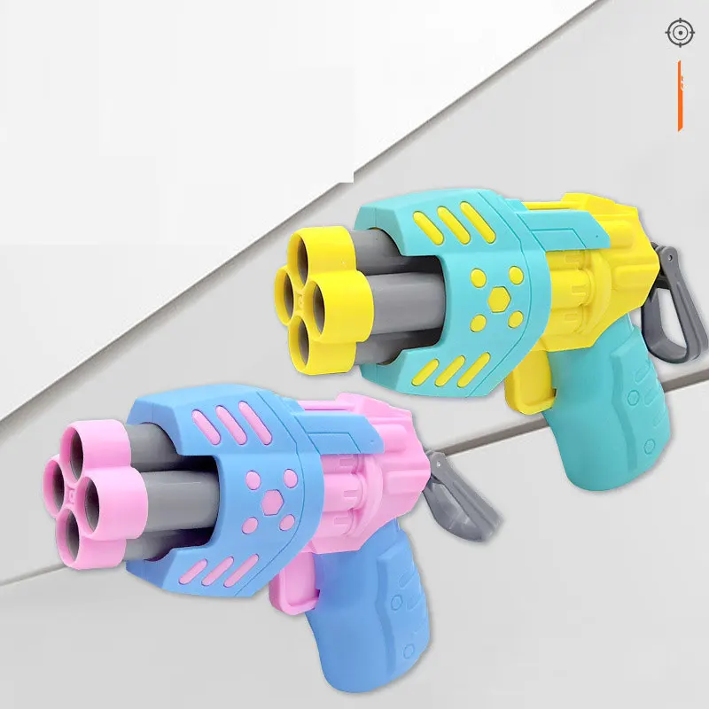 Pistolet à balles souples de tir manuel, pistolets jouets, fléchettes en mousse, bl84extérieur et intérieur sûr pour filles et garçons, cadeaux d'anniversaire