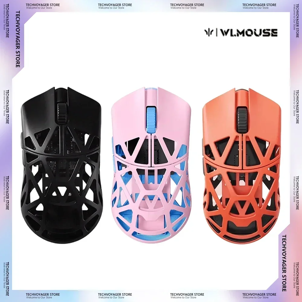 Wanling Wlmouse Beast X Old Version MONING/Ling/BIYI Pink Gaming Mouse Lightweight Wireless Mice Pc Customize Accessories Gifts