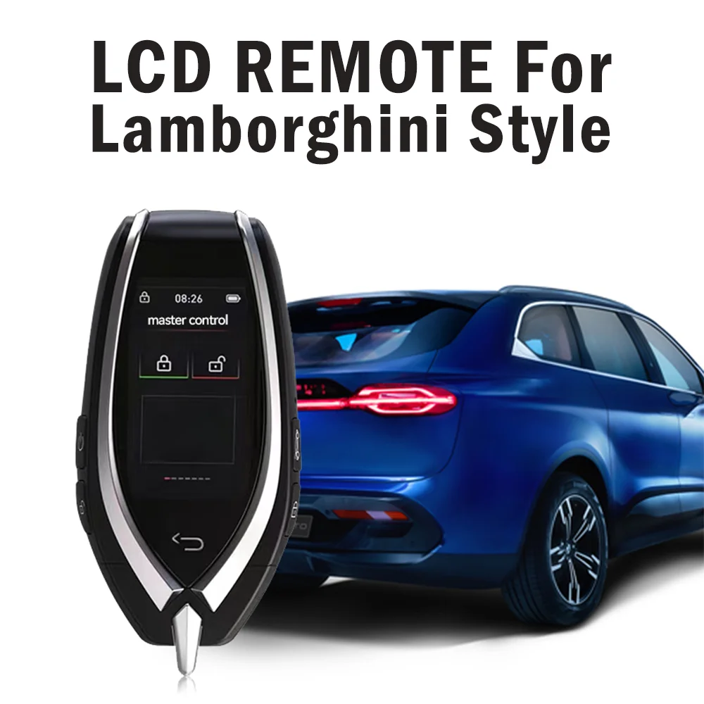 

Auto LCD Digital Key Fob Universal Modified Smart Remote Car Key Kit With Keyless Go Key Fobs For Lamborghini Style