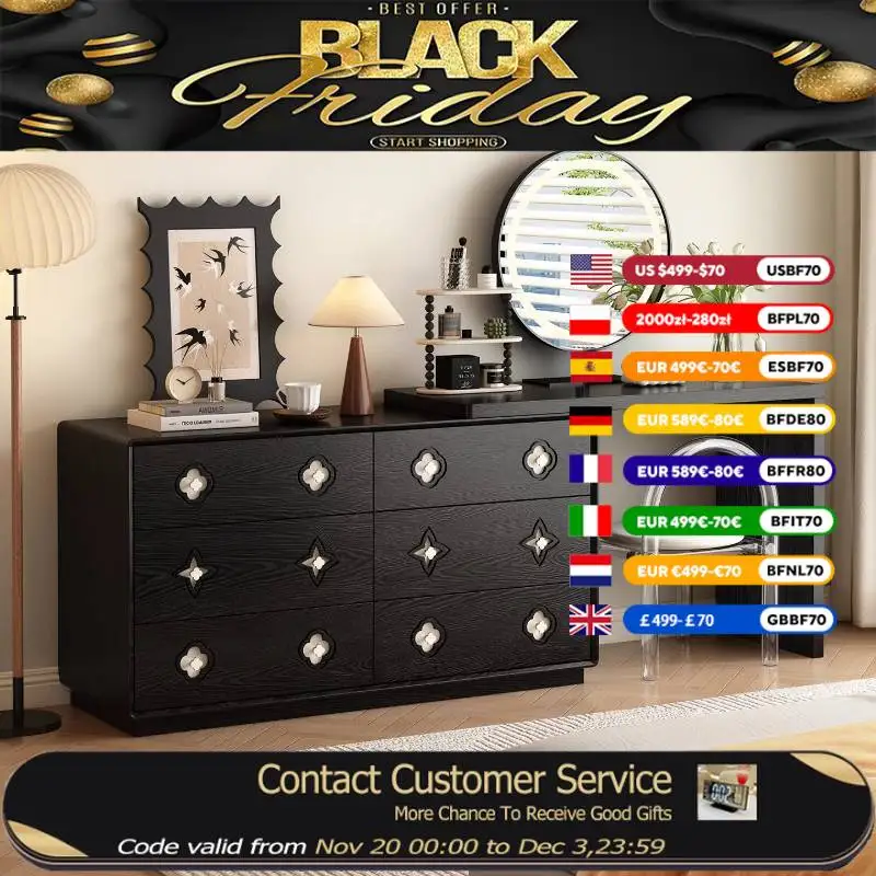 

Современный скандинавский черный туалетный столик, деревянный ящик для хранения, комод для гостиной для взрослых, роскошная мебель для дома Europa Beauty Mesa Tocador