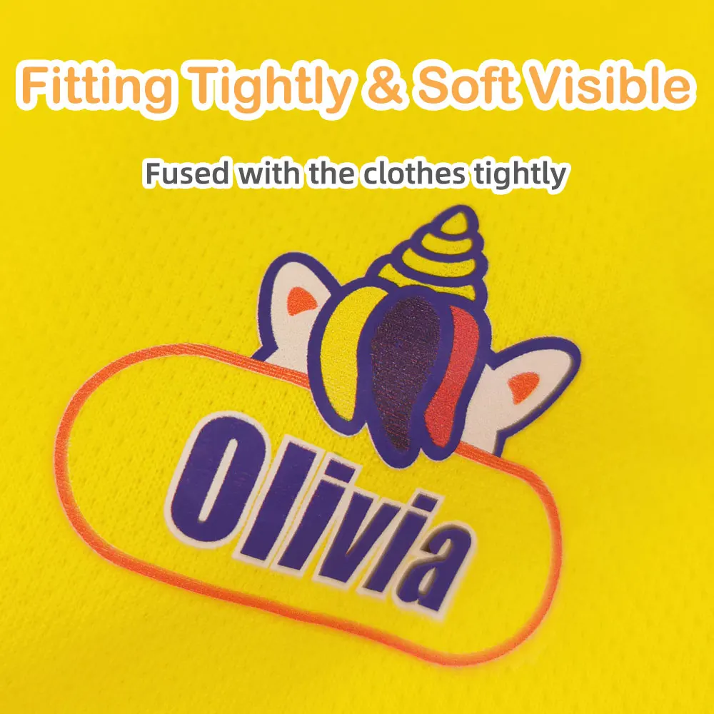 Custom Iron on Name Sticker Personlized Heat Transfers for Clothes Stickers Print on T-Shirt Tag Hoodies Patches Clothing Label view 4