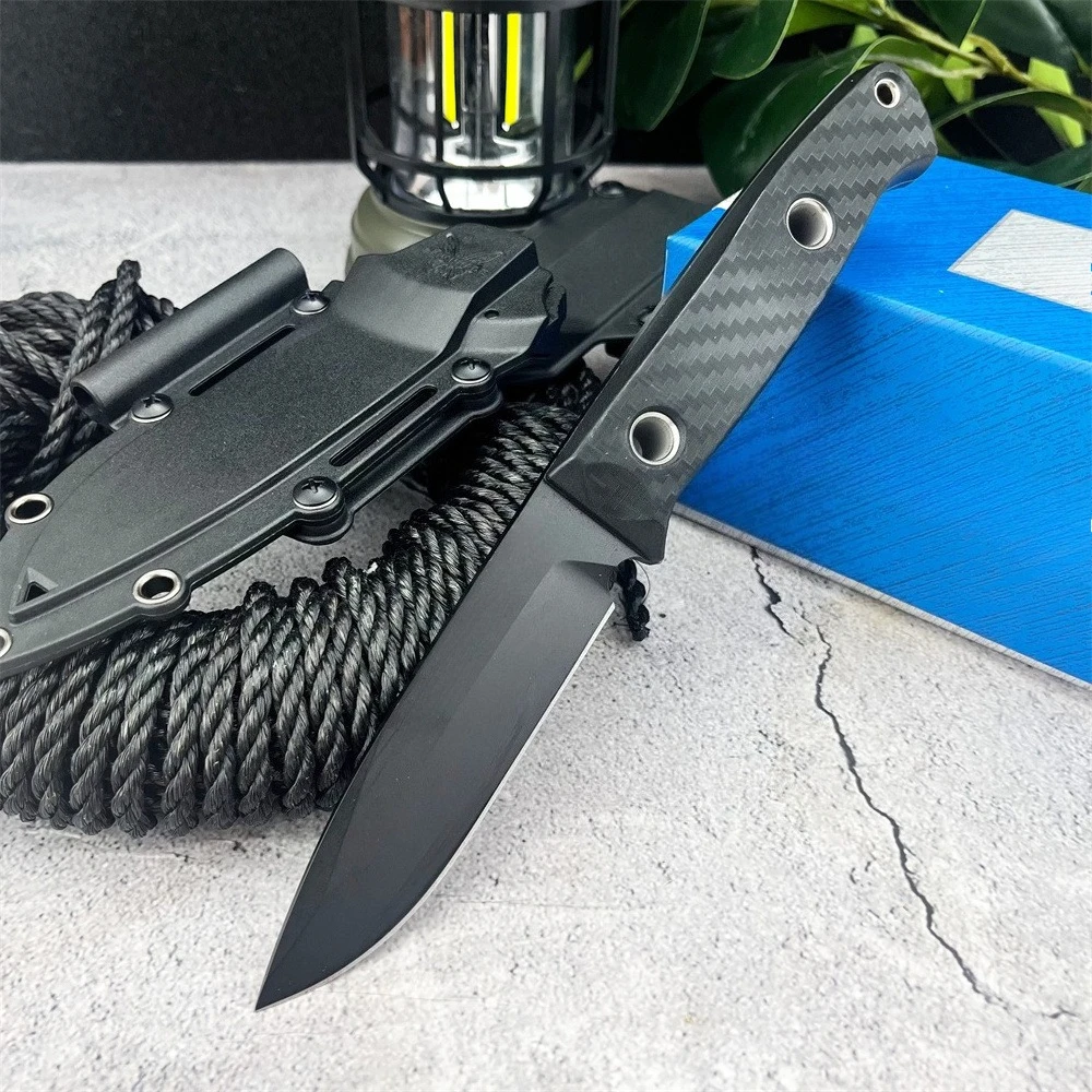 

NEW 163 BK Fixed Blade Knife Camping Knife D2 Blade Nylon Fiber Handle High Quality Outdoor EDC Survival Hunting Hiking Tool