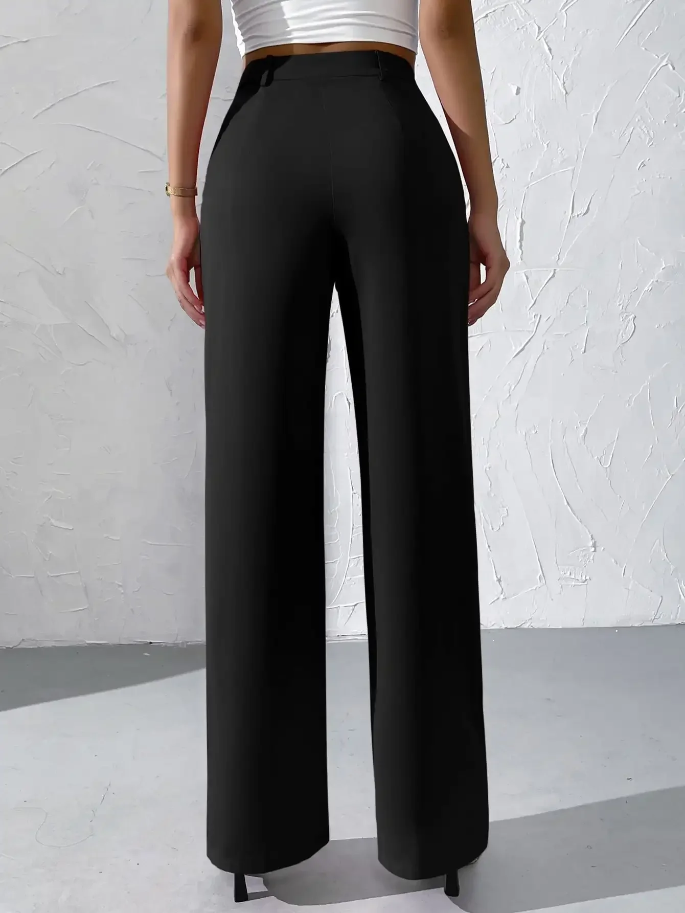 2024 New Fashion Design Women\'s Pants with Wide Legs and High Waist Design, Loose and Versatile, Available in Multiple Colors