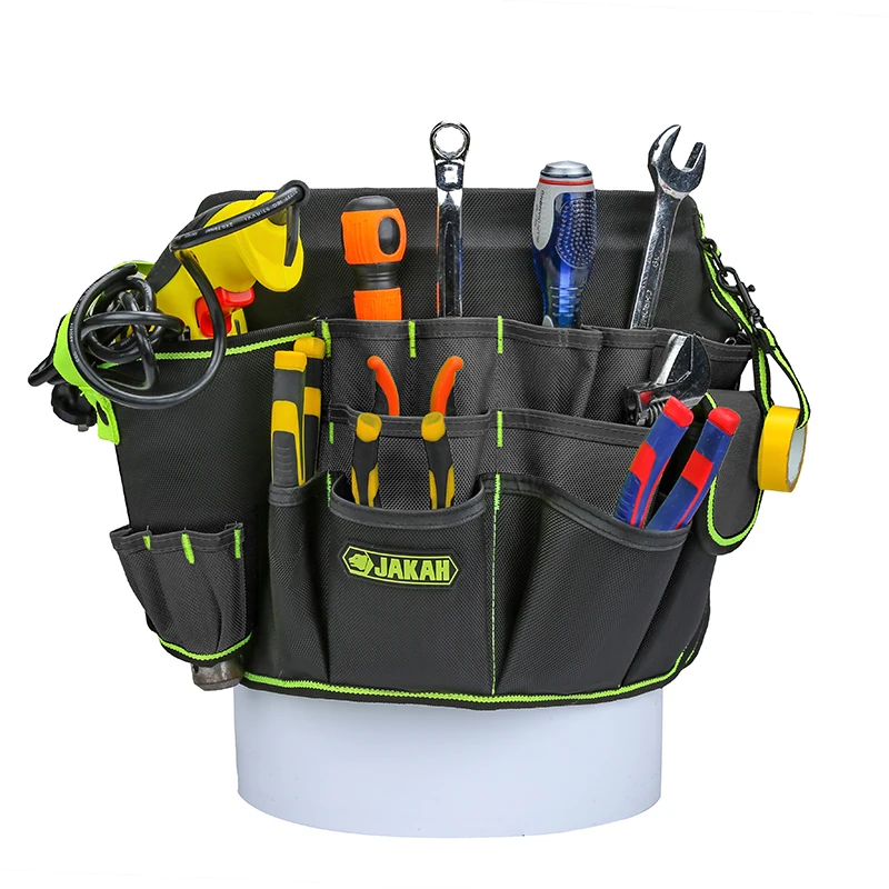 55-Pocket Bucket Tool Organizer for Easy Tool Access Water-Resistant Construction Fits to 3.5-5 Gallon Bucket HL030